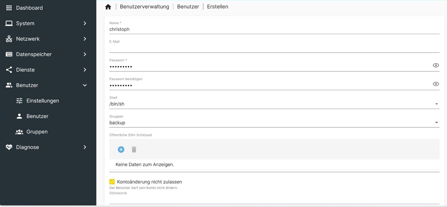 Read/Write Rechte an einen Benutzer verteilen